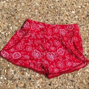 Justice red shorts for kids